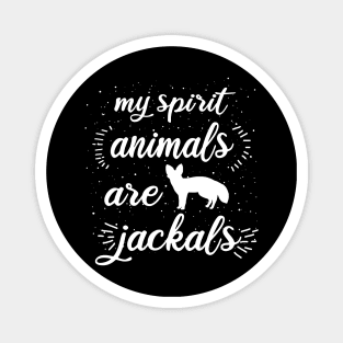 My spirit animal jackal vintage Africa design Magnet